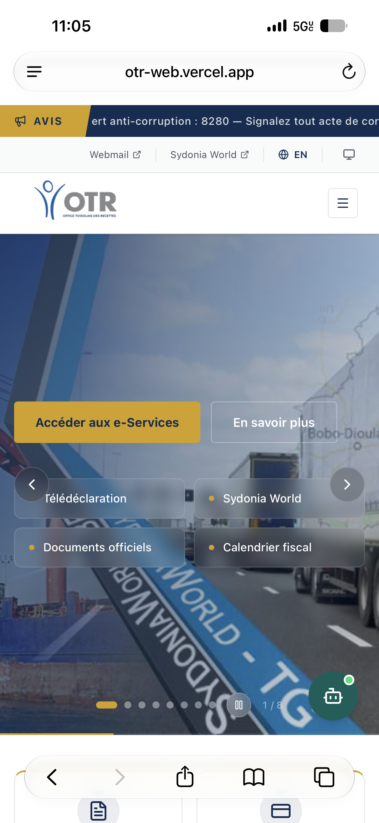 OTR Web screenshot 1