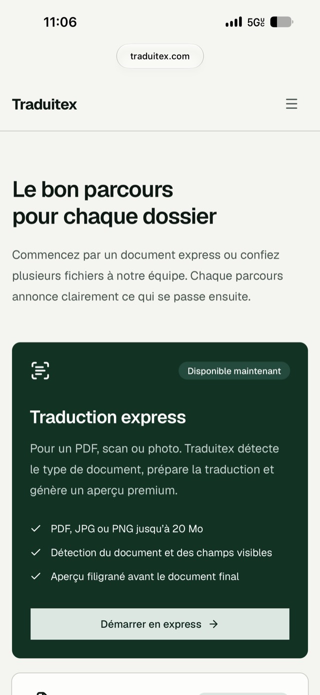 Traduitex screenshot 2